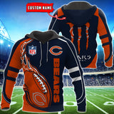 [SALE] 20% OFF Best Chicago Bears Hoodie Mens Ball Flame - Today