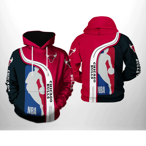 [SALE] 18% OFF Chicago Bulls Hoodie Color Block For Men Women