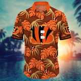 20% OFF Cincinnati Bengals Hawaiian Shirt Leafs Printed For Men