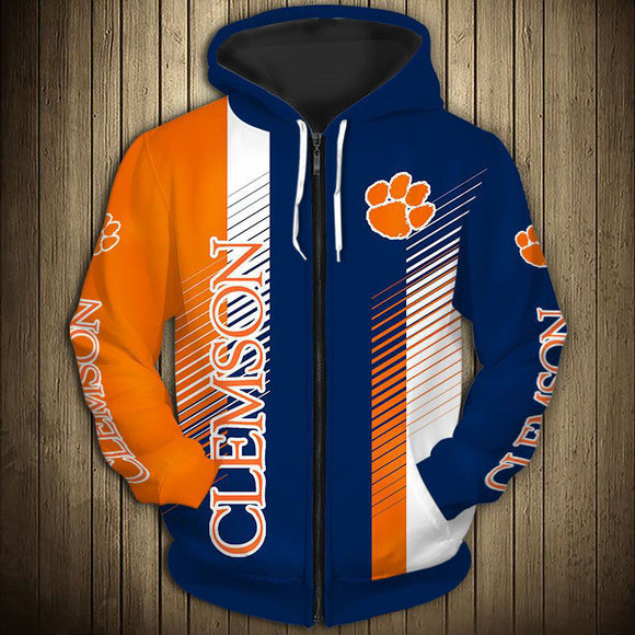 20% OFF Clemson Tigers Hoodie Stripe For Sale