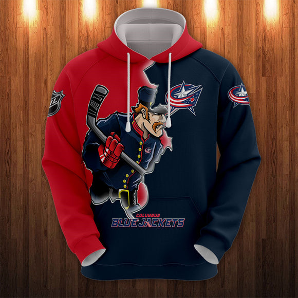 Columbus Blue Jackets Hoodie Two Color Division