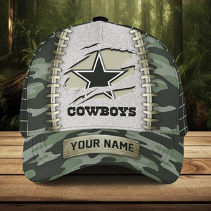 The Best Dallas Cowboys Camo Hat Custom Name | 4 Fan Shop