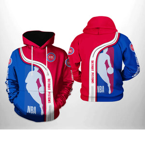 [SALE] 18% OFF Detroit Pistons Hoodie Color Block For Men Women