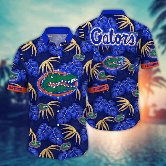 Florida Gators Hawaiian Shirt Leafs Printed For Men