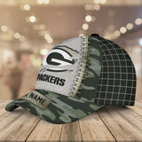 Lowest Price Green Bay Packers Camo Hat Custom Name