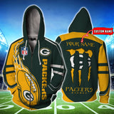 [SALE] 20% OFF Best Green Bay Packers Hoodie Mens Ball Flame -  zipper hoodies