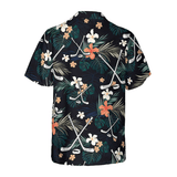 15% OFF Hockey Hawaiian Shirt Tropical Flower Print For Men