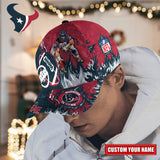 Hot Selling Houston Texans Hat Mascot Custom Name