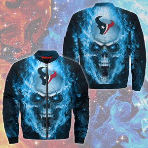 18% SALE OFF Houston Texans Jacket Mens Skull Graphic For Sale