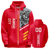 RED Kansas City Chiefs Pullover Hoodie Personalized Name & Number - 4 FAN SHOP