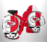 [SALE] 18% OFF Kansas City Chiefs Skull Hoodie 3D For Men Women