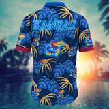 Kansas Jayhawks Hawaiian Shirt Leafs Printed