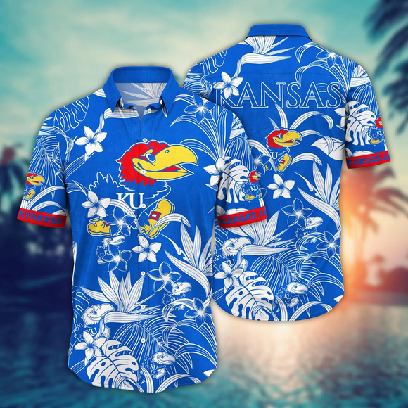 20% OFF Kansas Jayhawks Hawaiian Shirt Tropical Flower