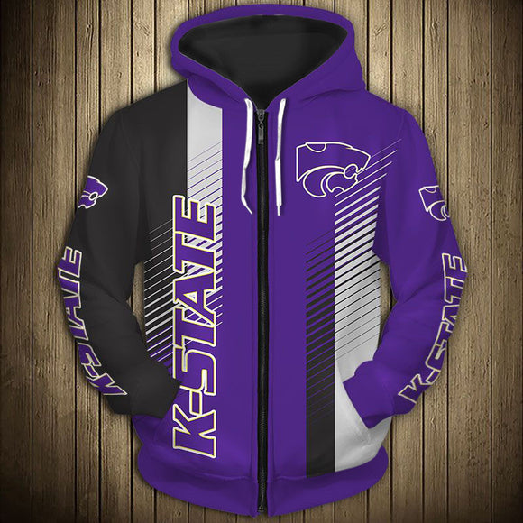 20% OFF Kansas State Wildcats Hoodie Stripe For Sale