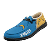 20% OFF Best Velvet Los Angeles Chargers Moccasin Slippers For Men Women