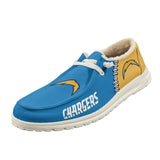 20% OFF Best Velvet Los Angeles Chargers Moccasin Slippers For Men Women