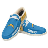 20% OFF Best Velvet Los Angeles Chargers Moccasin Slippers For Men Women