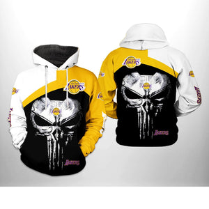 [SALE] 18% OFF Best Los Angeles Lakers Skull Hoodie For Men Women