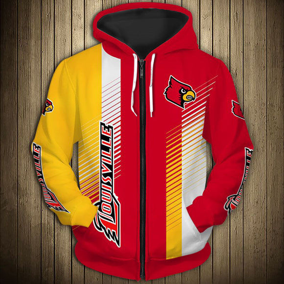 20% OFF Louisville Cardinals Hoodie Stripe For Sale