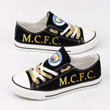 The Best Manchester City Shoes & Sneakers For Men Women - Black canvas shoes