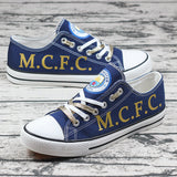 The Best Manchester City Shoes & Sneakers For Men Women - Blue canvas shoes