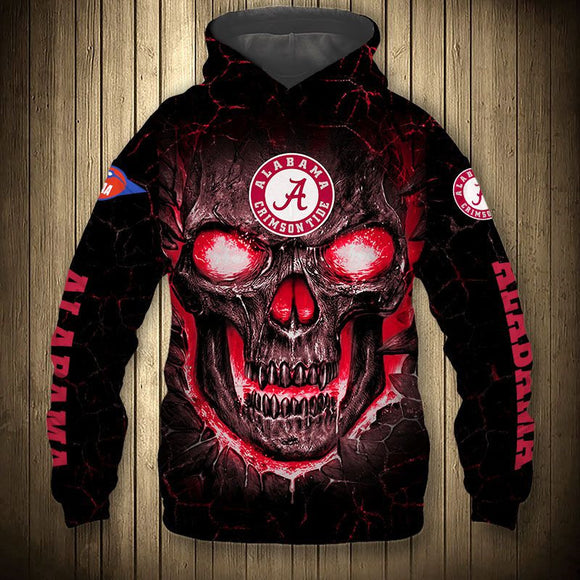 Men's Alabama Crimson Tide Skull Hoodie