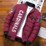 [SALE] 20% OFF Best Men’s Arizona Cardinals Puffer Jacket Custom Name - RED COLOR