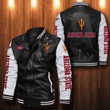 30% OFF The Best Men's Arizona State Sun Devils Leather Jacket black