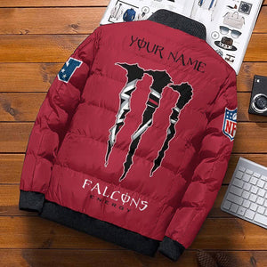 [SALE] 20% OFF Best Men’s Atlanta Falcons Puffer Jacket Custom Name - red color