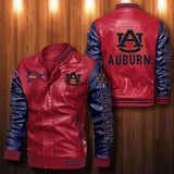 30% OFF The Best Men's Auburn Tigers Leather Jacket red