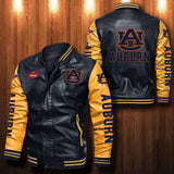 30% OFF The Best Men's Auburn Tigers Leather Jacket black