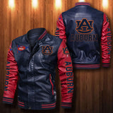 30% OFF The Best Men's Auburn Tigers Leather Jacket blue