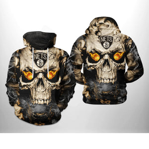 [SALE] 18% OFF Best Men’s Brooklyn Nets Skull Hoodie – Now