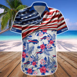 15% OFF Men's Buffalo Bills Hawaiian Shirt USA Flag - Now