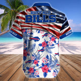 15% OFF Men's Buffalo Bills Hawaiian Shirt USA Flag - Now