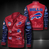 Men’s red Buffalo Bills Leather Jacket Vintage