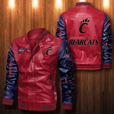 30% OFF The Best Men's Cincinnati Bearcats Leather Jacket For Sale 