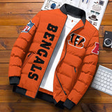 [SALE] 20% OFF Best Men’s Cincinnati Bengals Puffer Jacket Custom Name - ORANGE