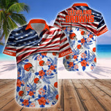 15% OFF Men's Cleveland Browns Hawaiian Shirt USA Flag - Now