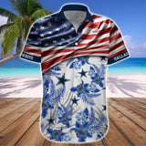 15% OFF Men's Dallas Cowboys Hawaiian Shirt USA Flag