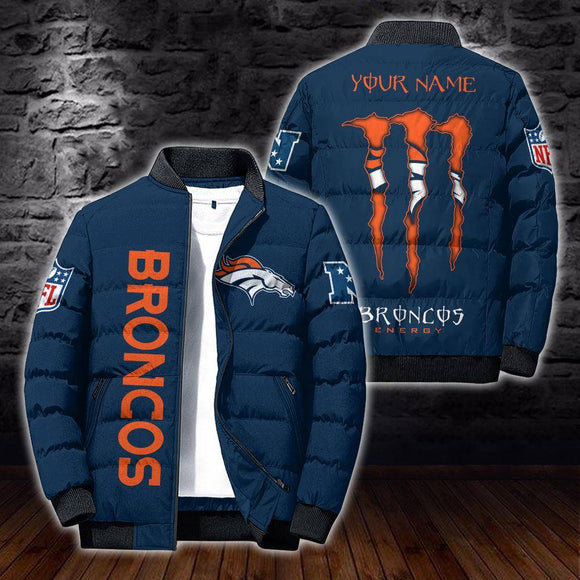 [SALE] 20% OFF Best Men’s Denver Broncos Puffer Jacket Custom Name - COLOR NAVY 