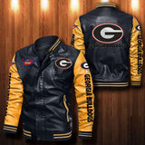 30% OFF The Best Men's Georgia Bulldogs Leather Jacket Black