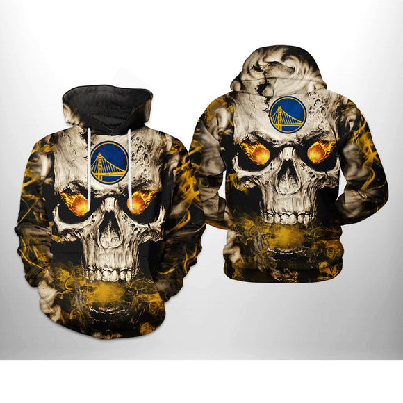 [SALE] 18% OFF Best Men’s Golden State Warriors Skull Hoodie