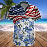 15% OFF Men's Green Bay Packers Hawaiian Shirt USA Flag – Now