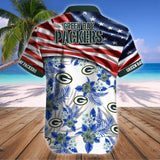 15% OFF Men's Green Bay Packers Hawaiian Shirt USA Flag – Now