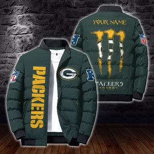 [SALE] 20% OFF Best Men’s Green Bay Packers Puffer Jacket Custom Name - color green