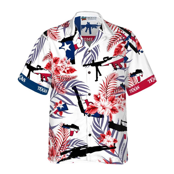 Men's Gun Hawaiian Shirt Come And Take It
