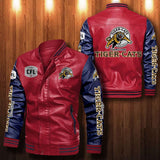 30% OFF The Best Men's Hamilton Tiger-Cats Leather Jacket red