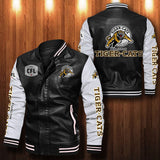 30% OFF The Best Men's Hamilton Tiger-Cats Leather Jacket black