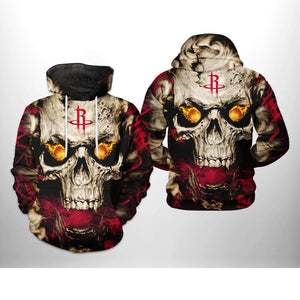 [SALE] 18% OFF Best Men’s Houston Rockets Skull Hoodie – Now